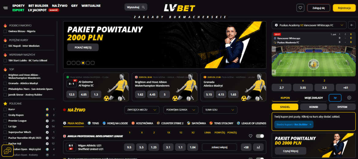 LV BET: Twój klucz do świata zakładów sportowych